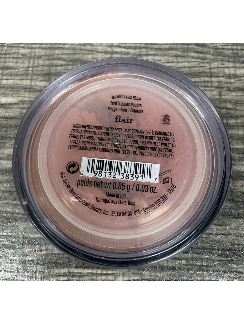 bareMinerals Blush Flair Loose Powder 0.85g 0.03 oz Discontinued NEW